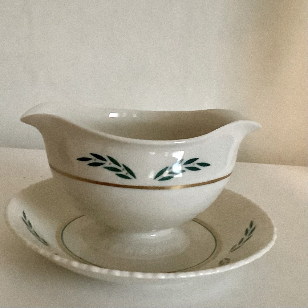 Vintage Coronation by Hanover Gravy Boat with Saucer